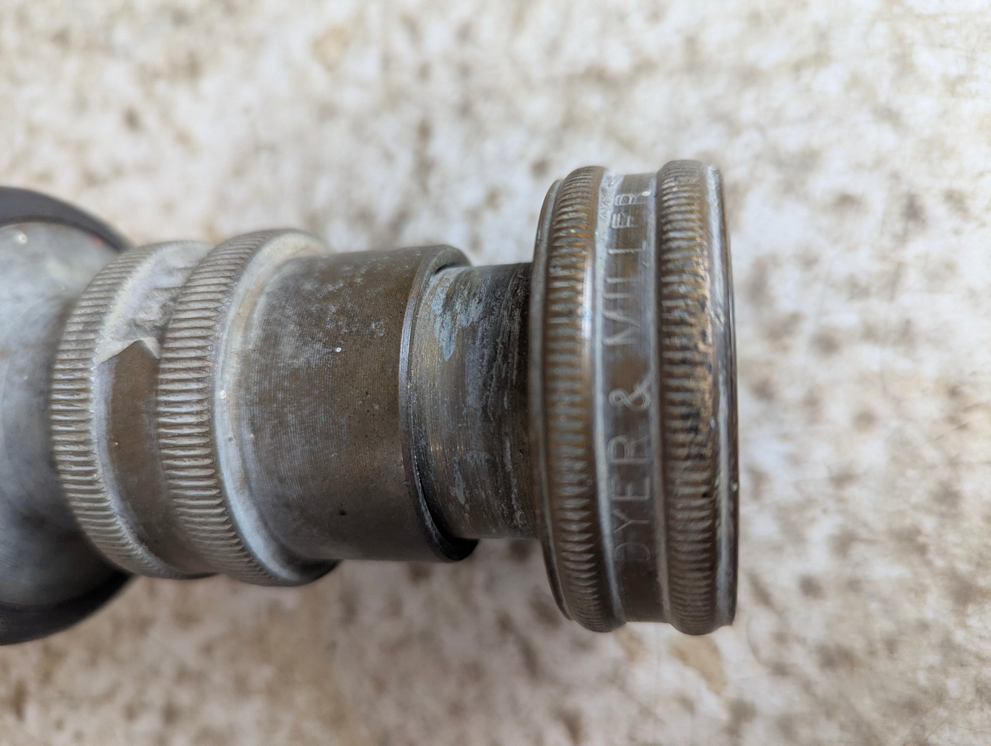 Dyer & Miller Brass Fire Fighter Fire Hose Nozzle - view 3
