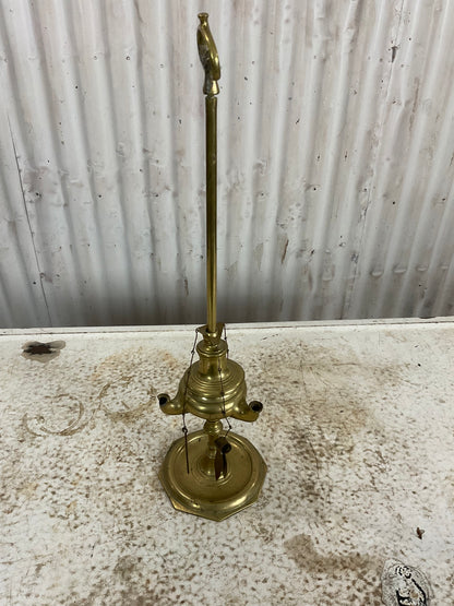 Early Tri-Lite Oil Lamp with Accessories