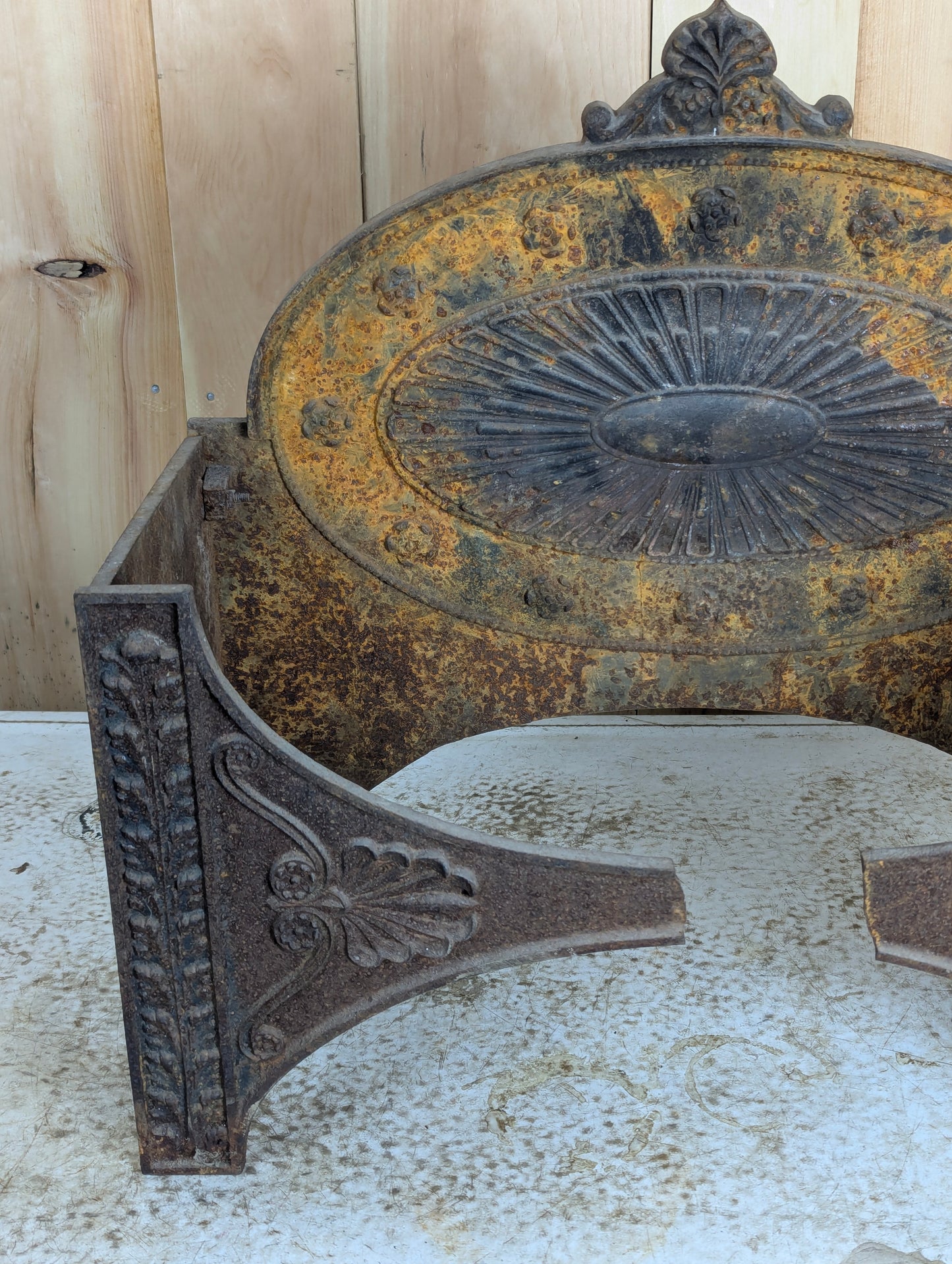 Edwardian Cast Iron Fire Basket - view 2