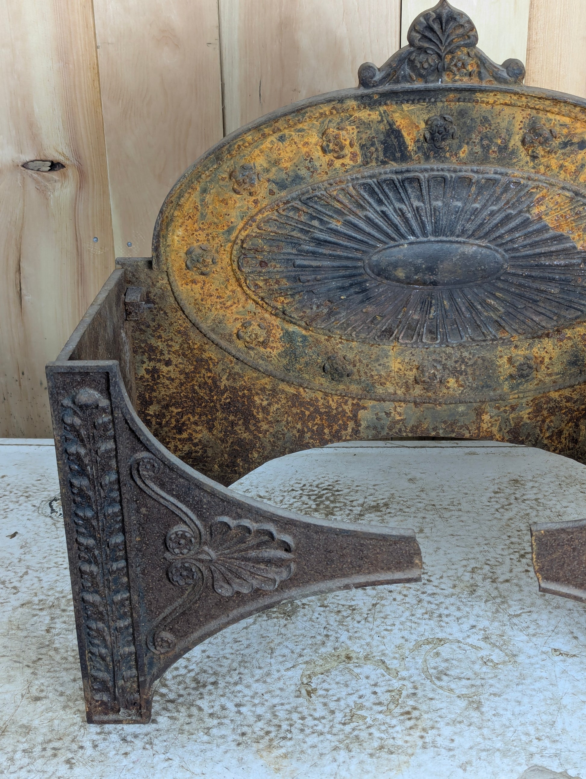 Edwardian Cast Iron Fire Basket - view 2