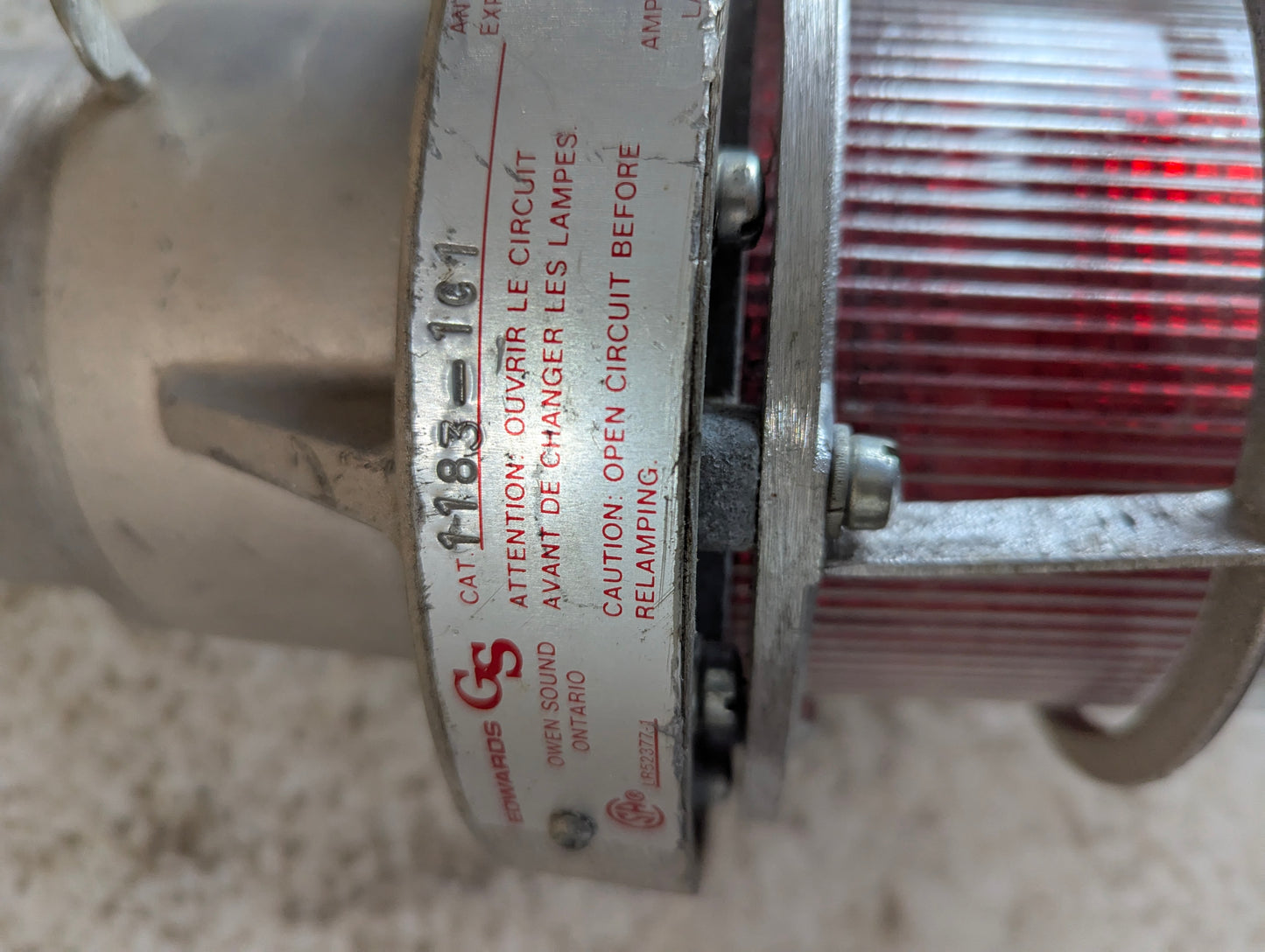 Edwards GS Explosion Proof Strobe Caged Hazardous Warning Light - view 3