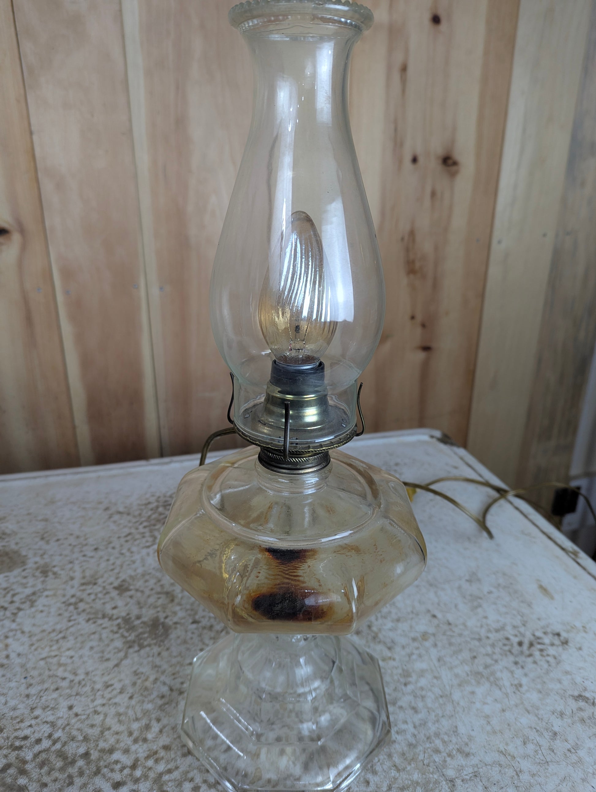 Electrified Oil Lamp - view 2