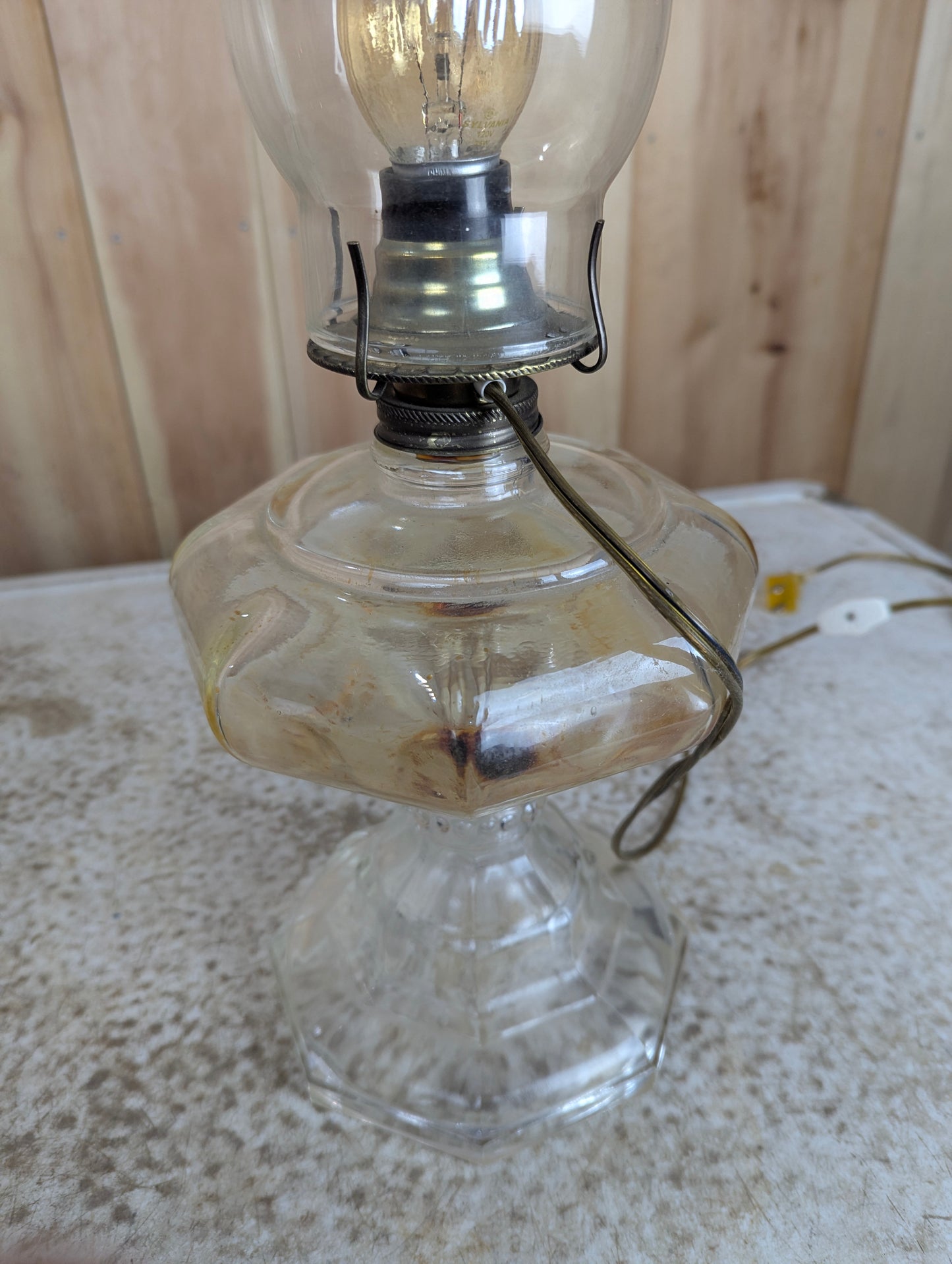 Electrified Oil Lamp - view 4