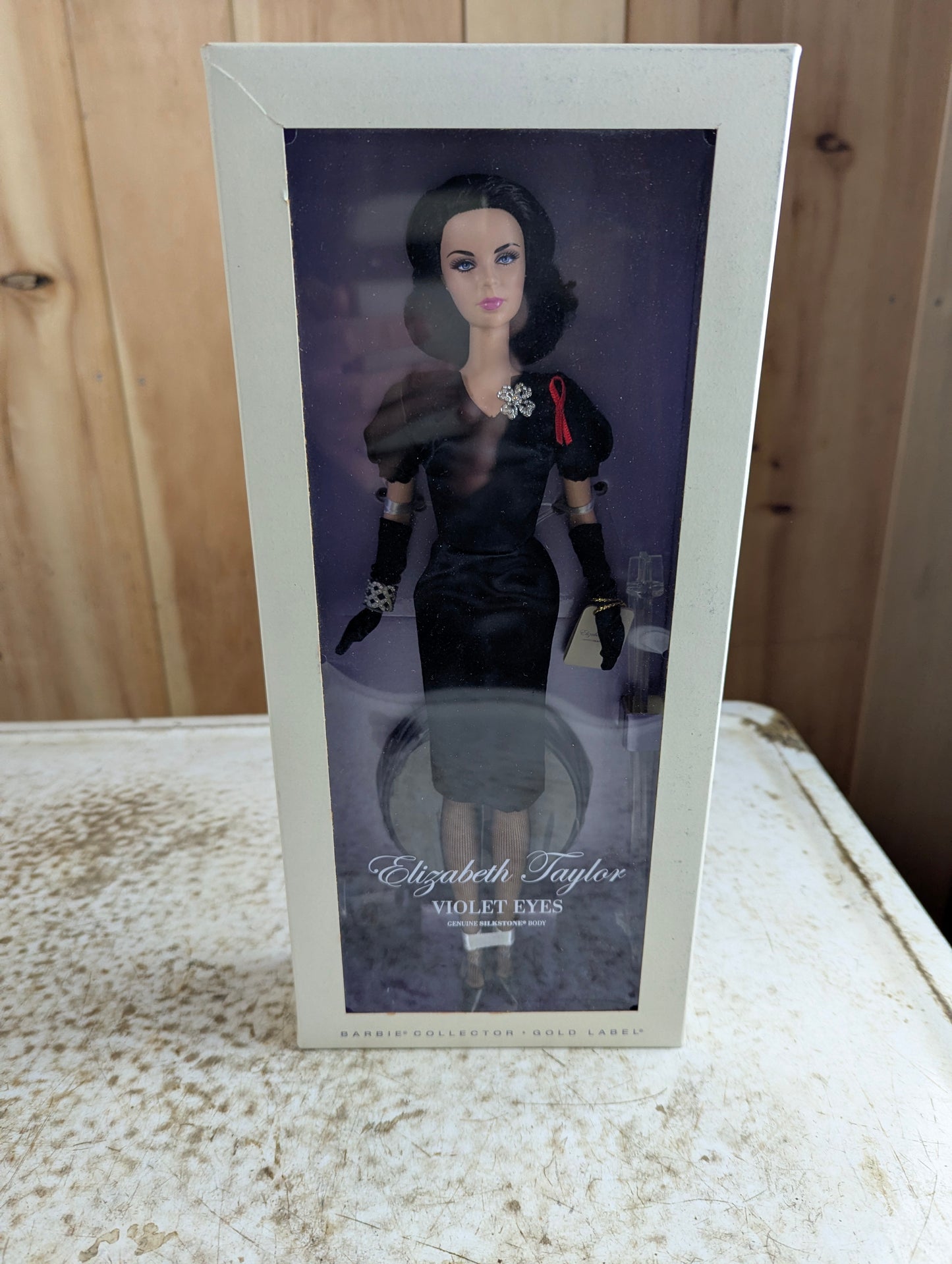 Elizabeth Taylor 'Violet Eyes' Gold Label Silkstone Barbie Doll Mattel W3495 NRFB