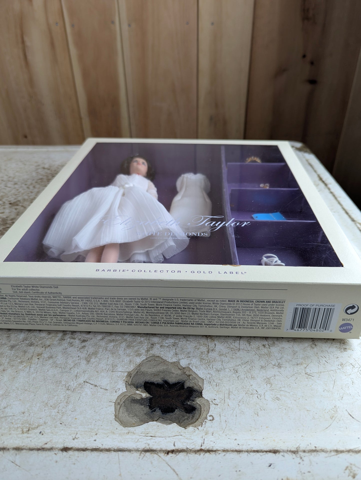 Elizabeth Taylor 'White Diamonds' Gold Label Silkstone Barbie Doll Mattel W3471 NRFB - view 2