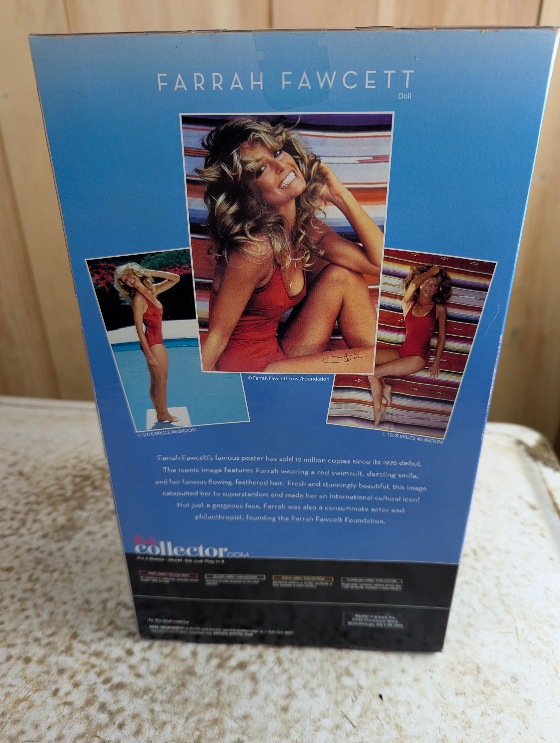 Farrah Fawcett Black Label Barbie Doll Matel V7161 NRFB - view 4