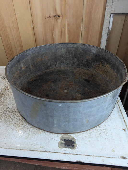 Galvanised 21.5" Steel Wash Tub