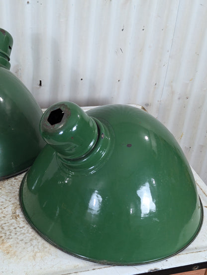 Green Angled Enamel Light Shades - view 2
