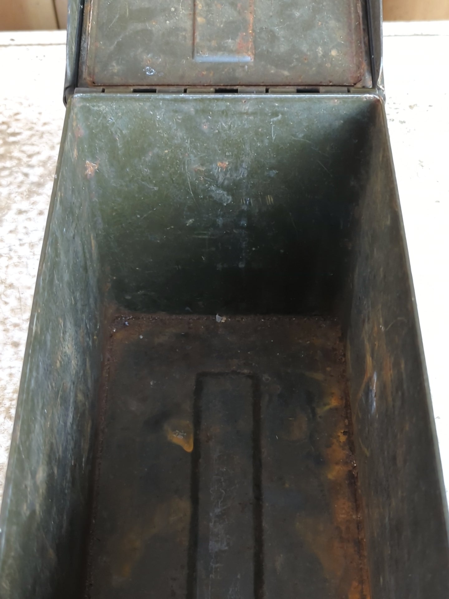 Green Vintage Metal Ammo Box - view 3