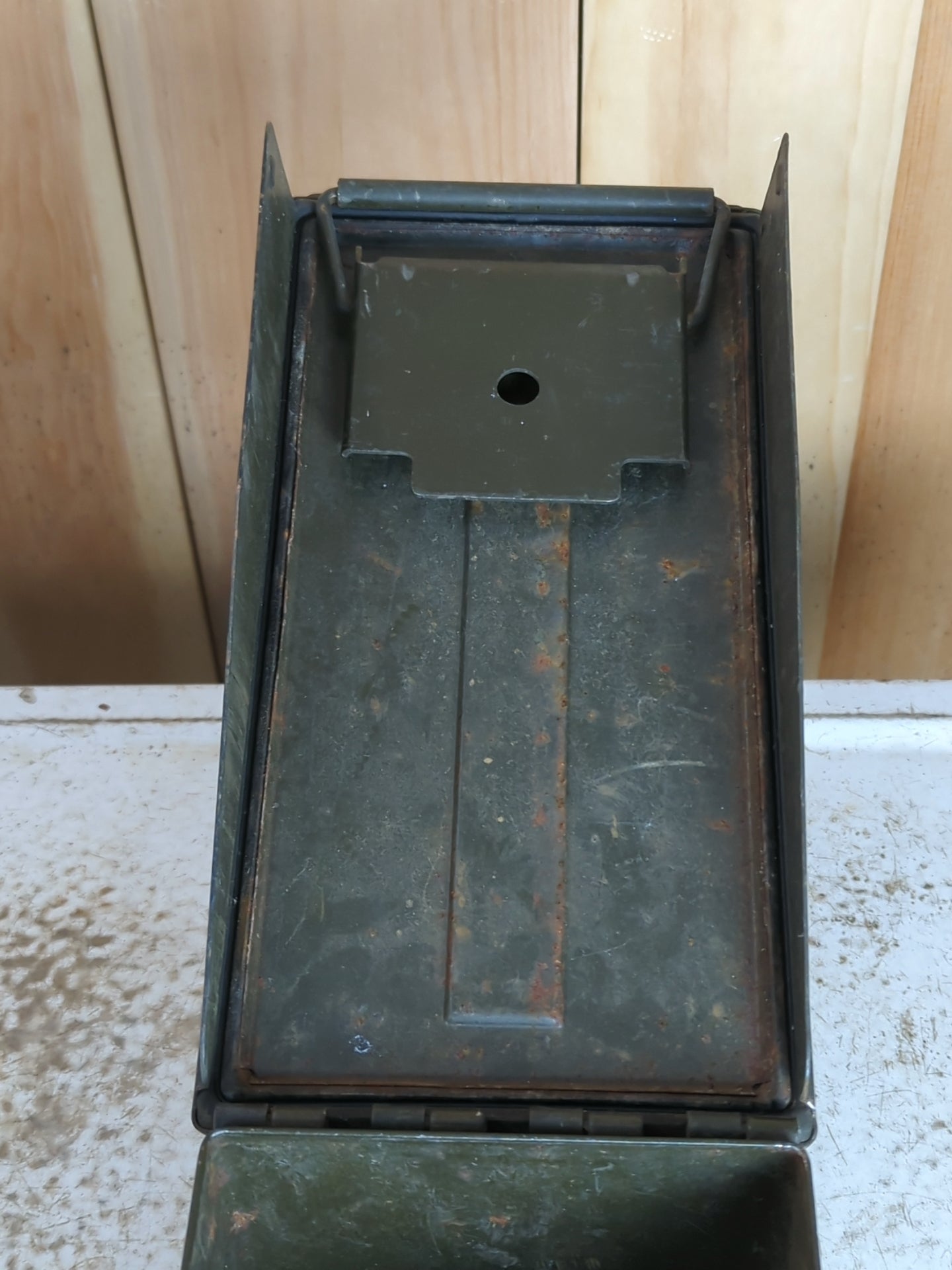 Green Vintage Metal Ammo Box - view 4