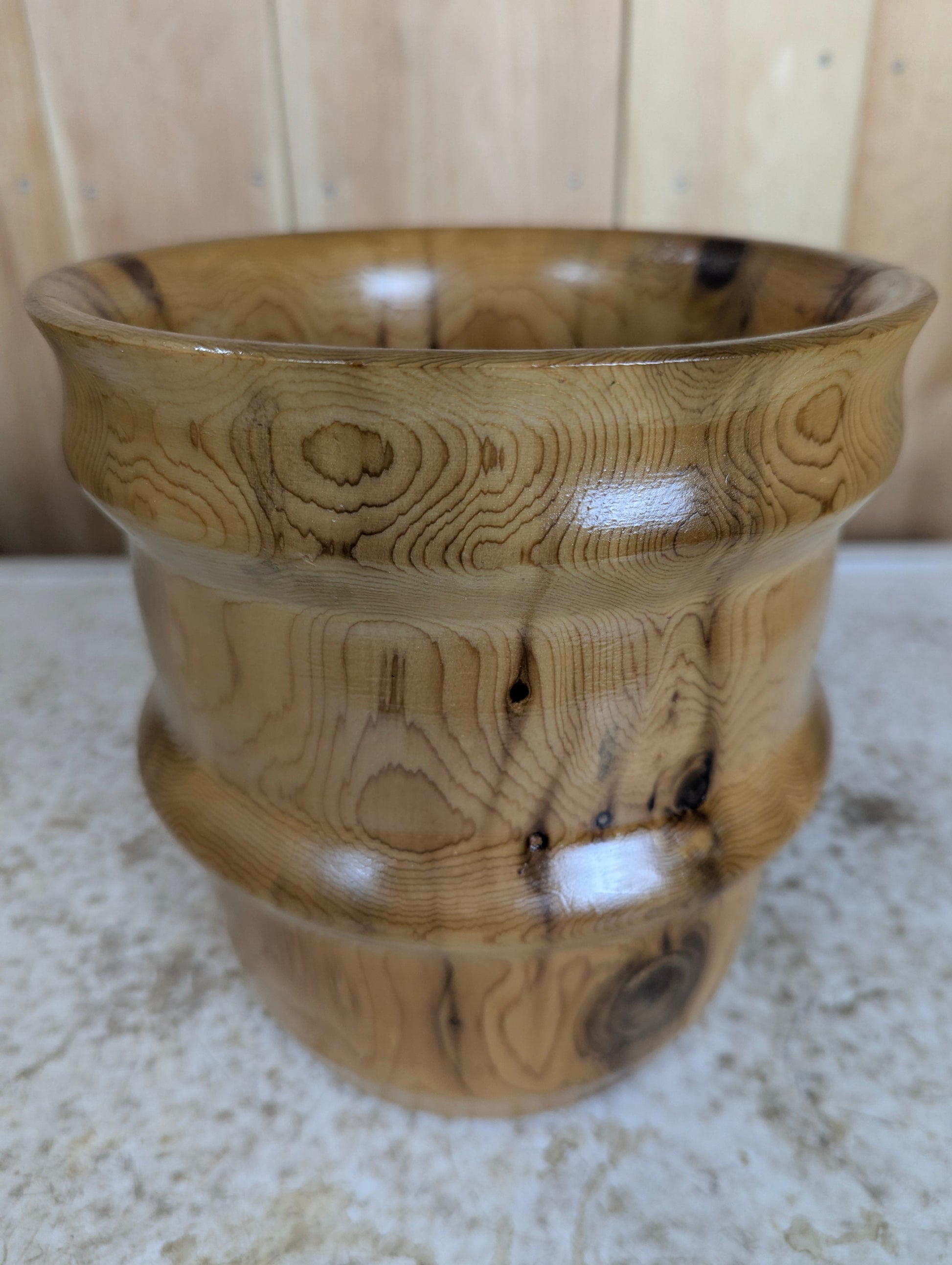 Hand Carved 8.25” Wooden Bowl - view 3