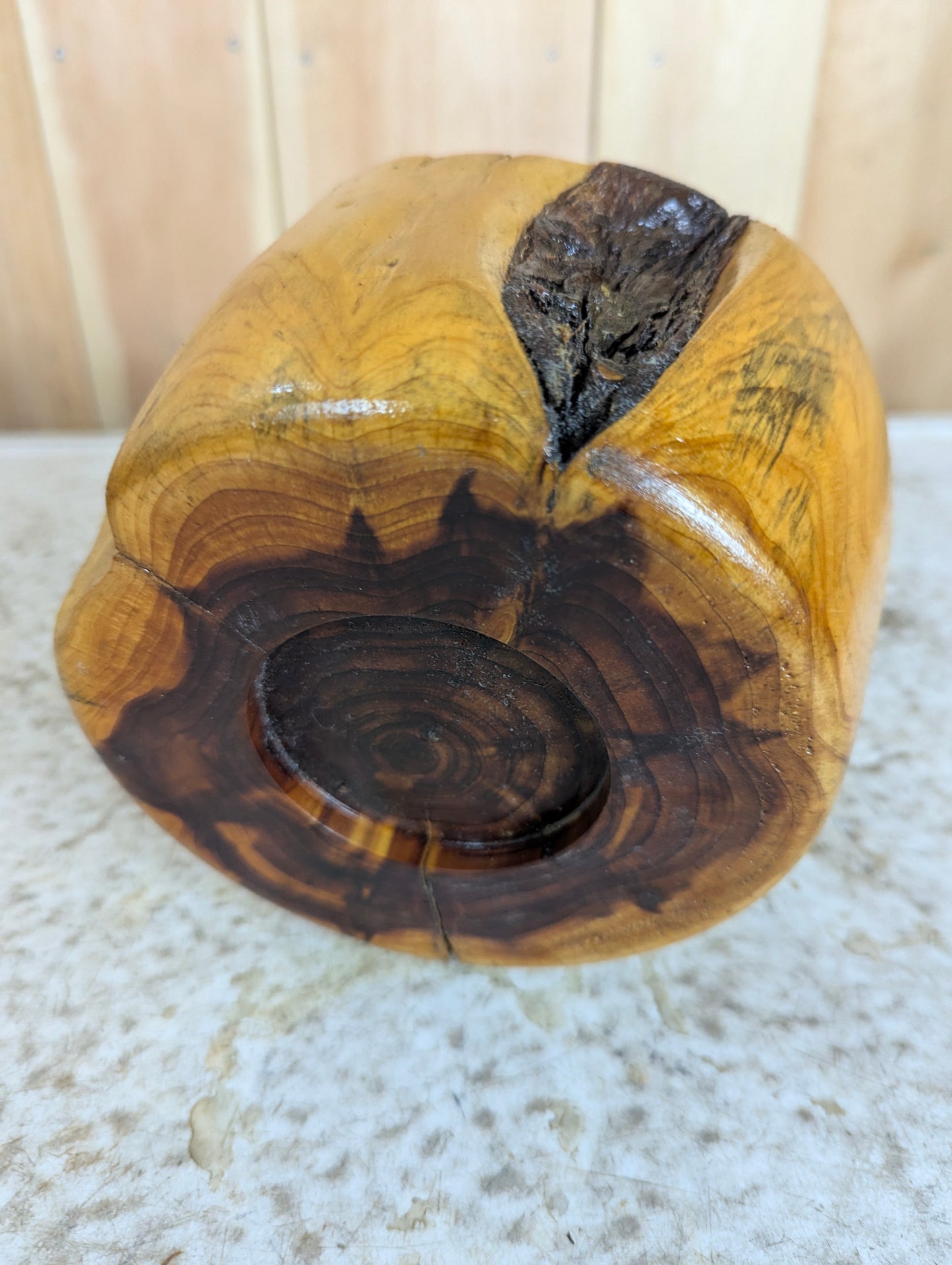 Hand Carved Unique Shaped Wooden Bowl - view 3