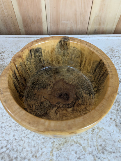 Hand Carved Unique Wooden Bowl - view 2