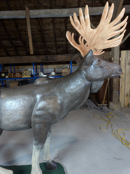 Handcrafted 8 Ft. Moose - view 10
