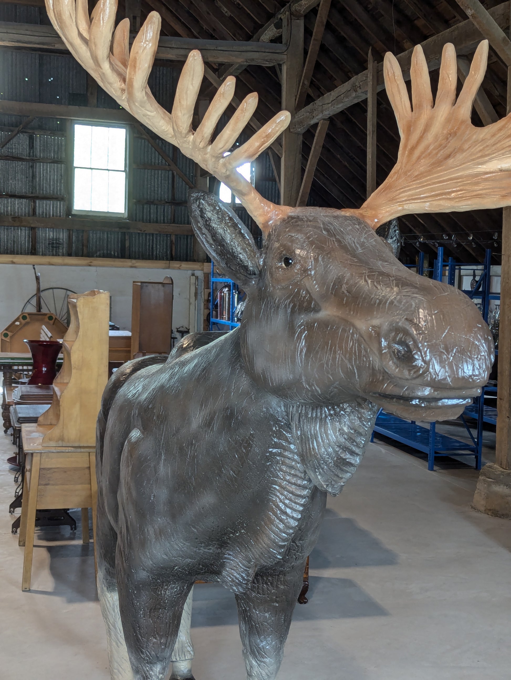 Handcrafted 8 Ft. Moose - view 3