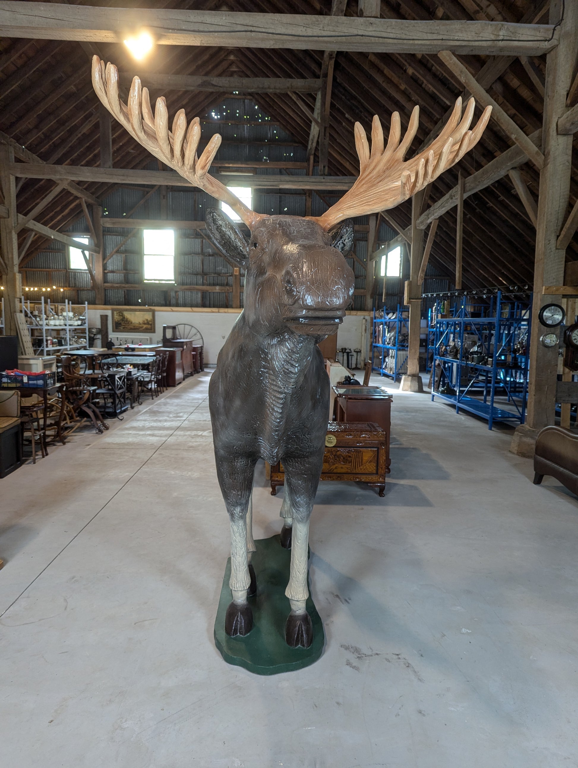 Handcrafted 8 Ft. Moose - view 4