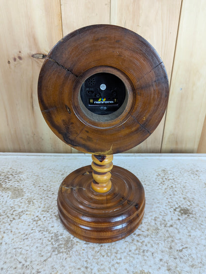 Handcrafted Hand Churned Pine Table Clock - view 3