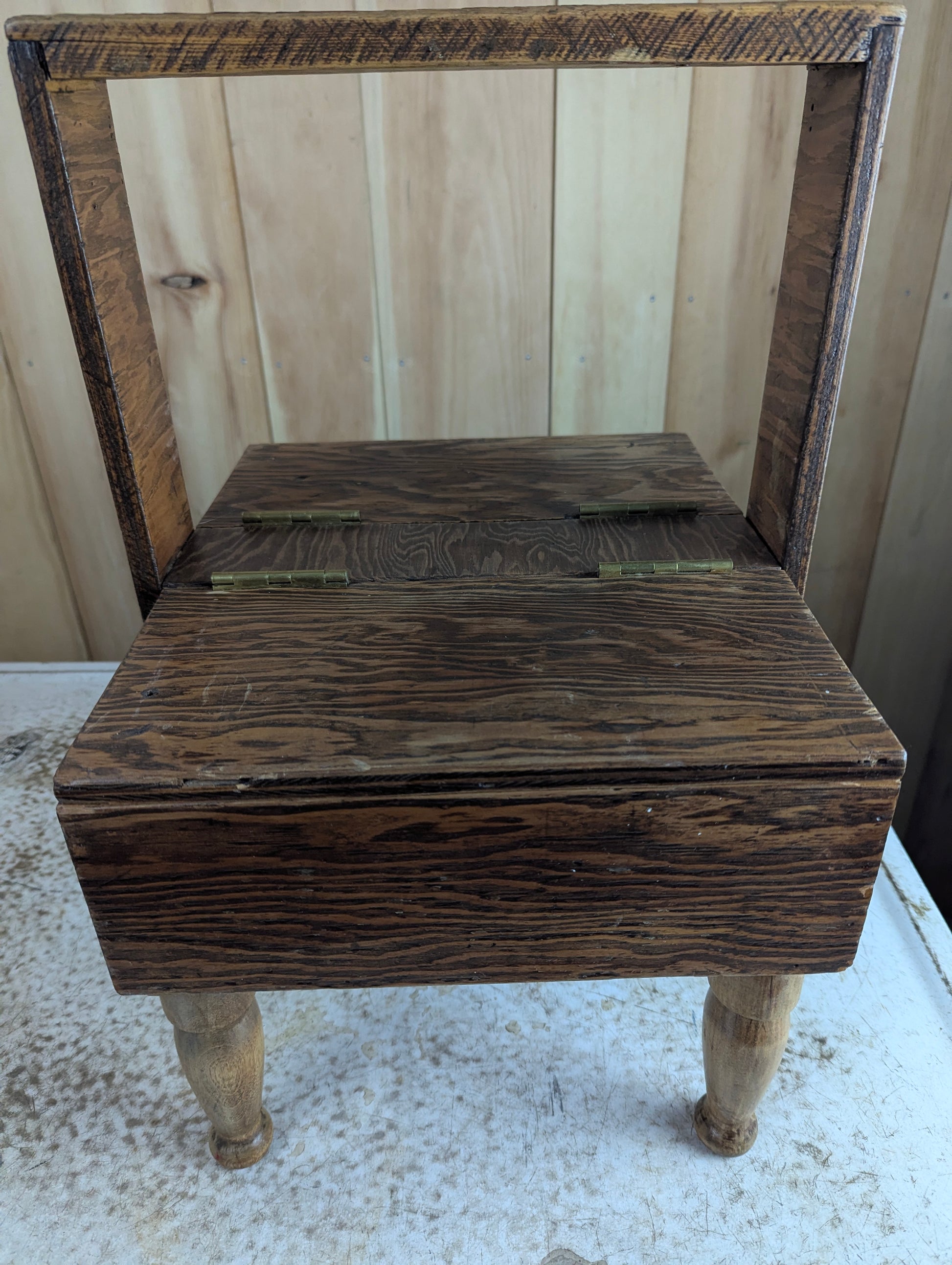 Handcrafted Wood Sewing Basket - view 2