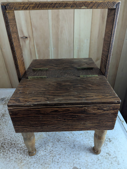 Handcrafted Wood Sewing Basket - view 2