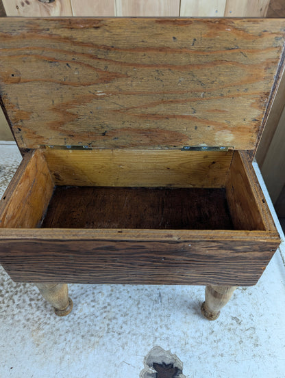 Handcrafted Wood Sewing Basket - view 3