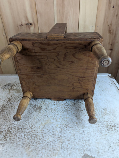 Handcrafted Wood Sewing Basket - view 5