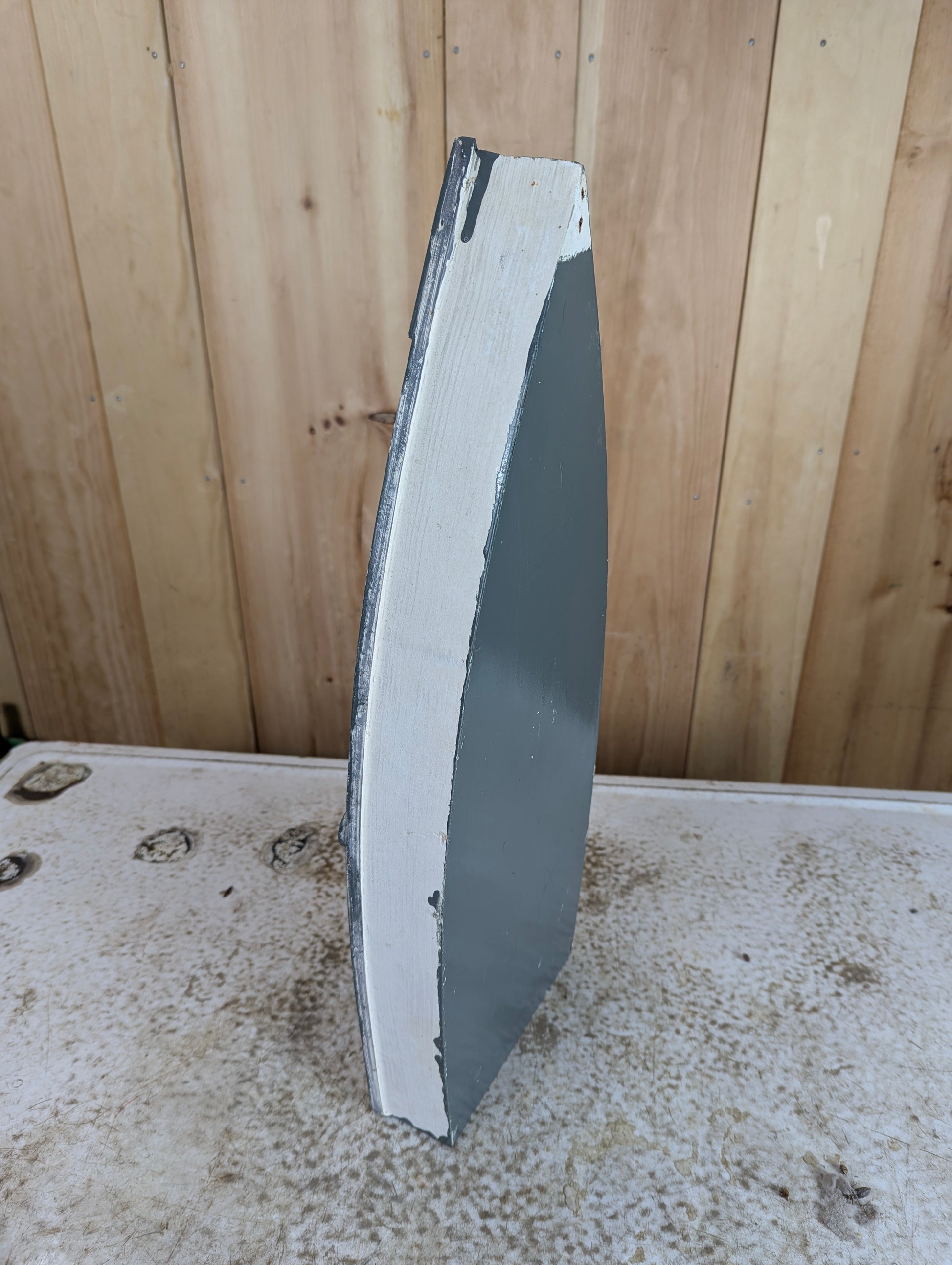Handcrafted Wooden Boat Shaped Display Shelf - view 4