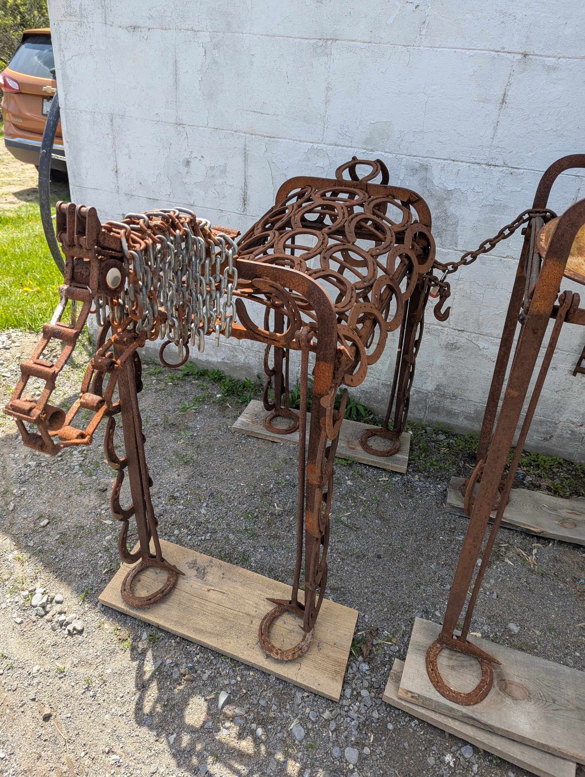 Horseshoe Scrap Art Horse