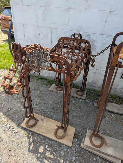 Horseshoe Scrap Art Horse