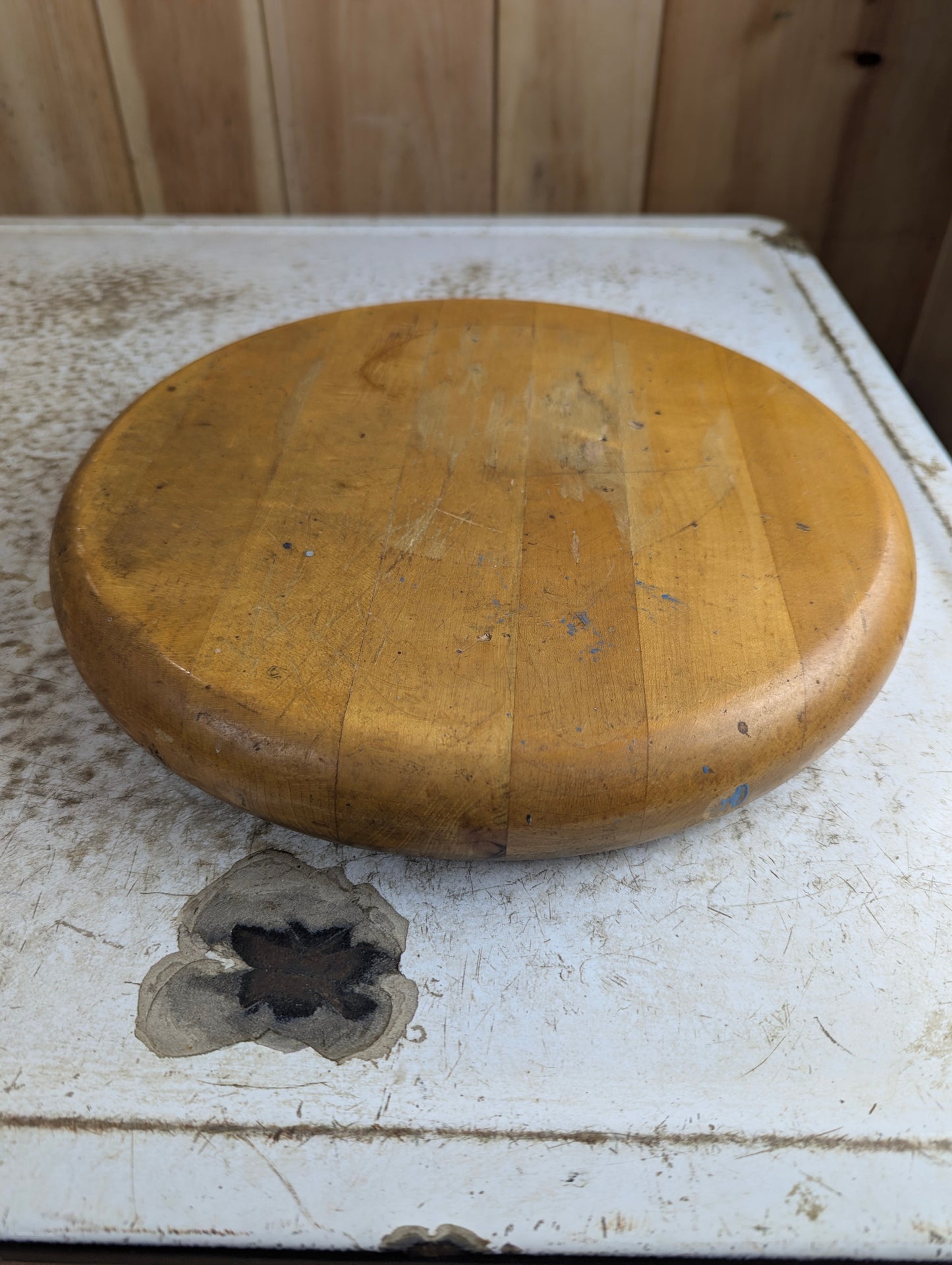 Industrial 12" Wood Stool Top