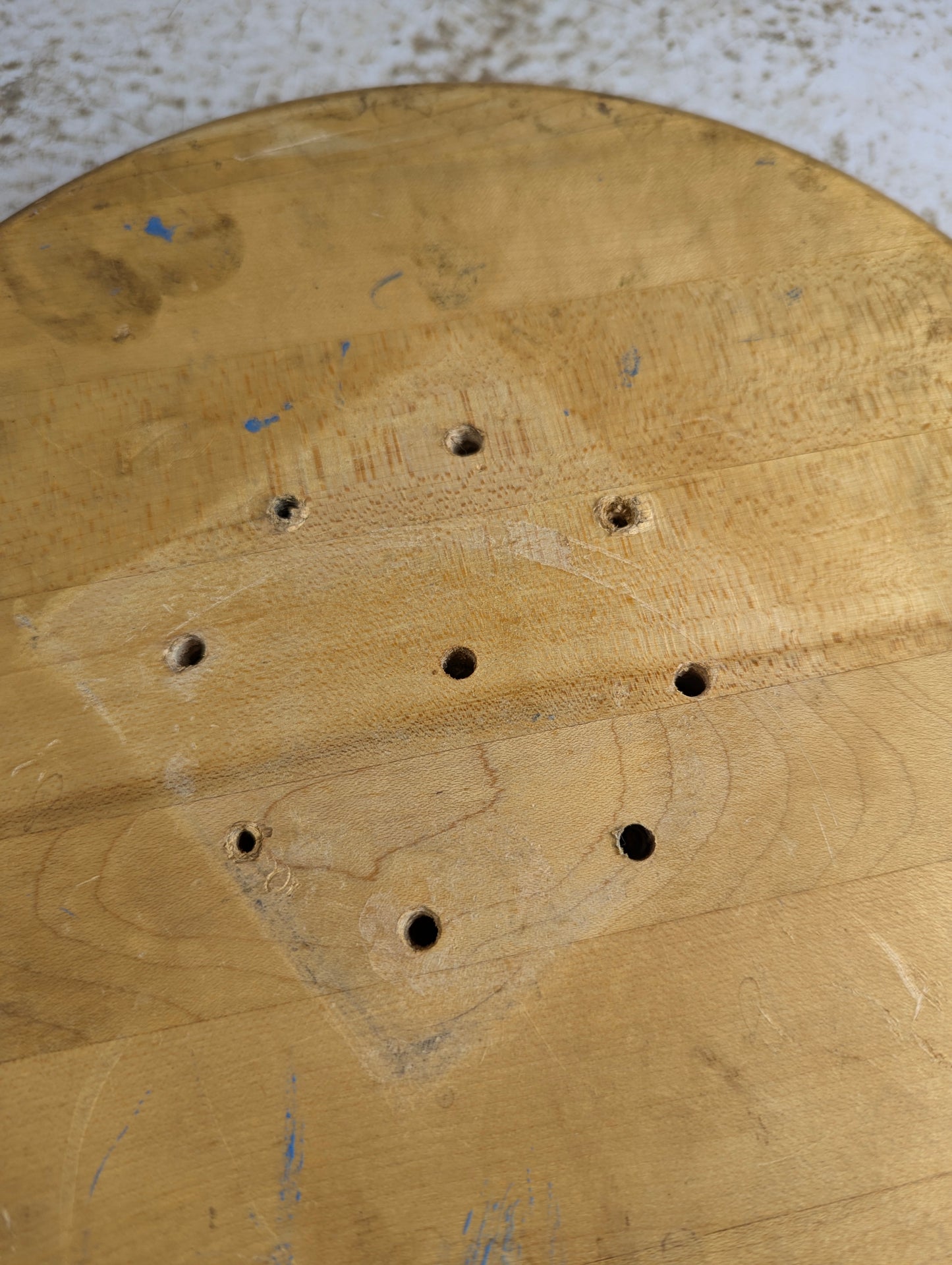 Industrial 12" Wood Stool Top - view 3