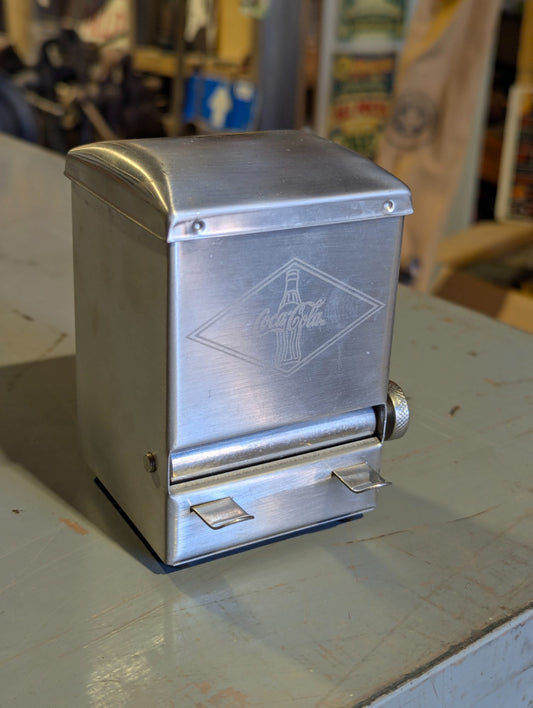 Retro-Style Coca-Cola Diamond Logo Metal Toothpick Dispenser