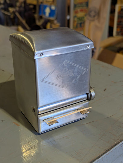 Retro-Style Coca-Cola Diamond Logo Metal Toothpick Dispenser