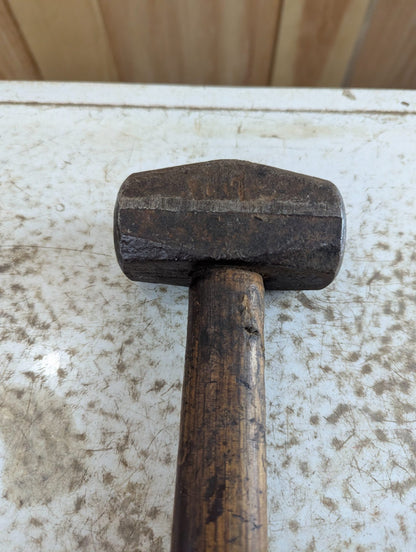 Vintage Drop Forged Steel Hammer with Wood Handle