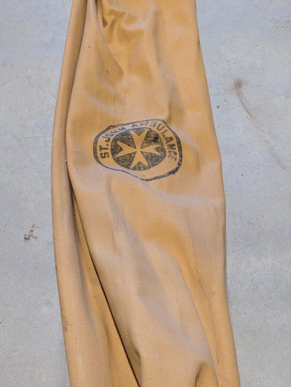 1943 St. John Ambulance MK11 Wood and Canvas Stretcher