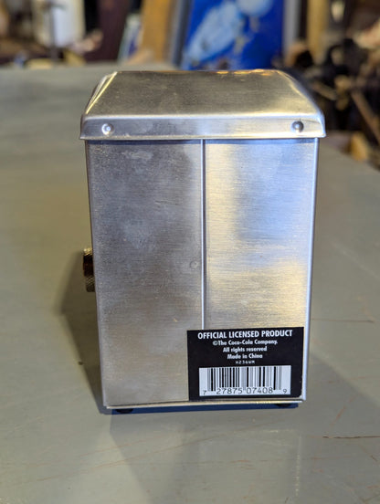 Retro-Style Coca-Cola Diamond Logo Metal Toothpick Dispenser