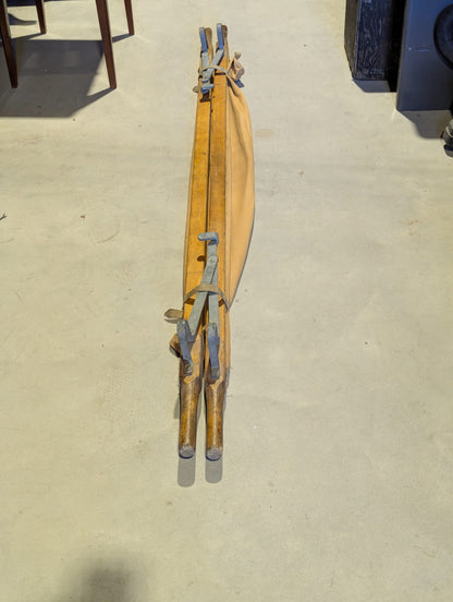 1943 St. John Ambulance MK11 Wood and Canvas Stretcher