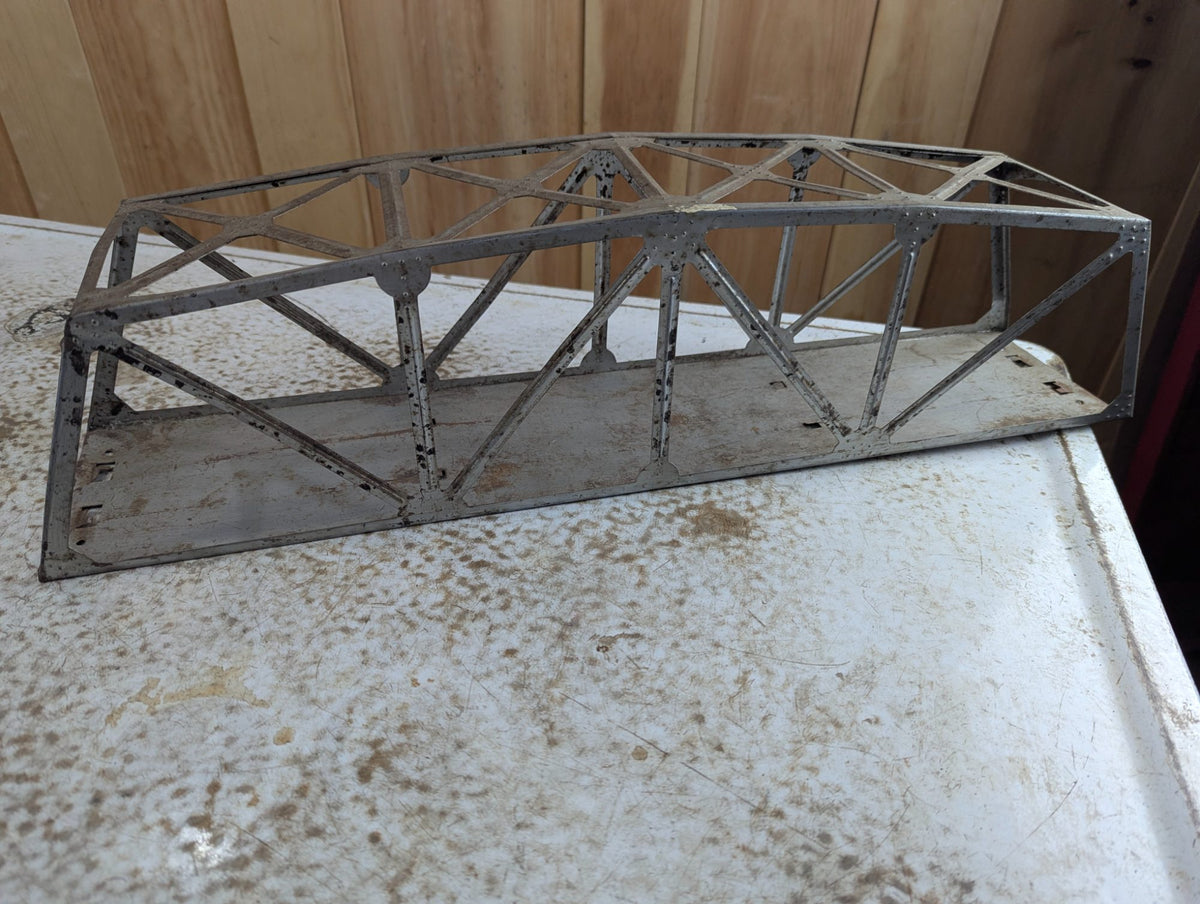Vintage O Gauge Riveted Metal Truss Bridge Section - 24" Long