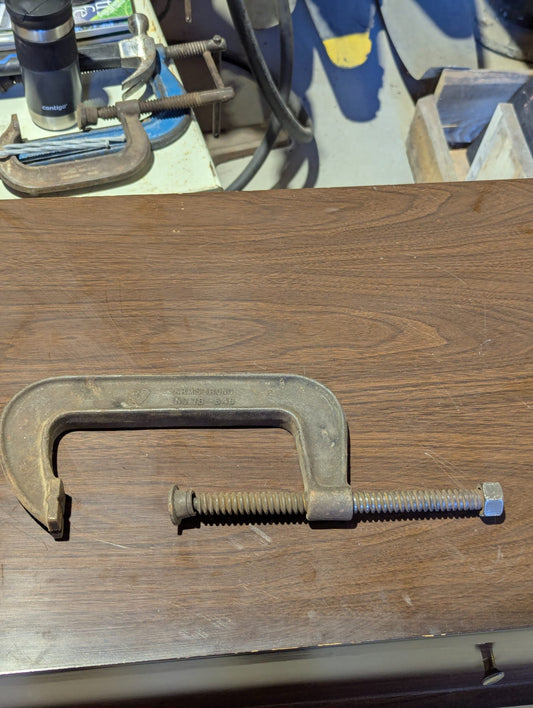 Vintage Armstrong No. 78-546 Metal C-Clamp Hand Tool