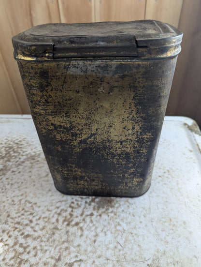 Antique Dunn & Co. Hamilton Lithographed Advertising Tin Canister