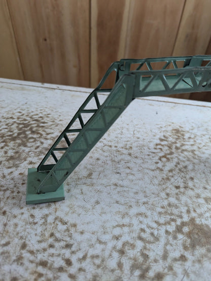 Vintage O Gauge Green Metal Truss Bridge Model Railroad Accessory