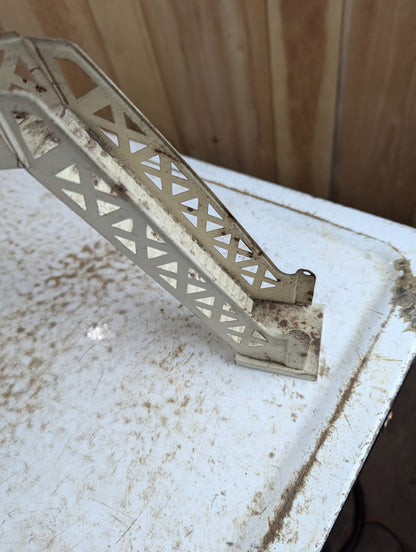 Vintage O Gauge Painted Metal Lattice Bridge Train Accessory