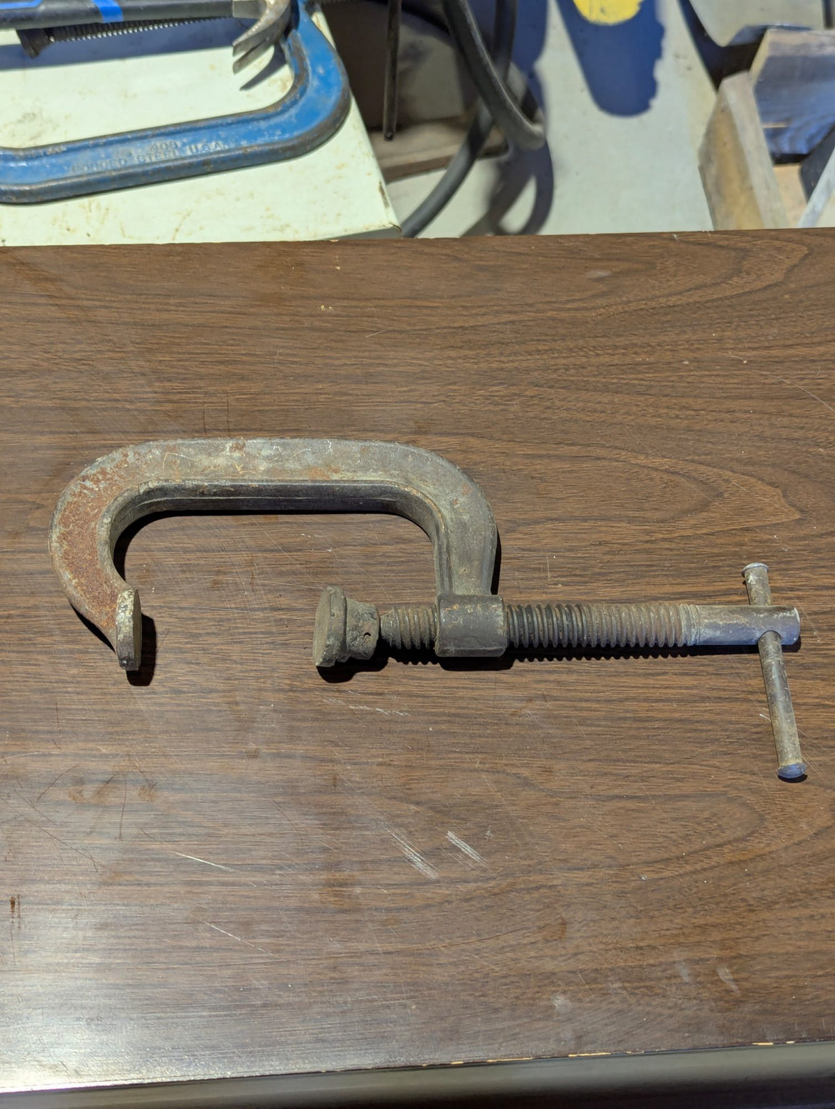 Vintage Forged Steel 404 C-Clamp Hand Tool