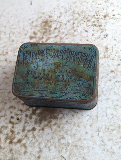 Antique Edgeworth Extra Plug Slice Tobacco Tin Larus & Bro Richmond VA
