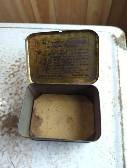 Antique Edgeworth Extra Plug Slice Tobacco Tin Larus & Bro Richmond VA