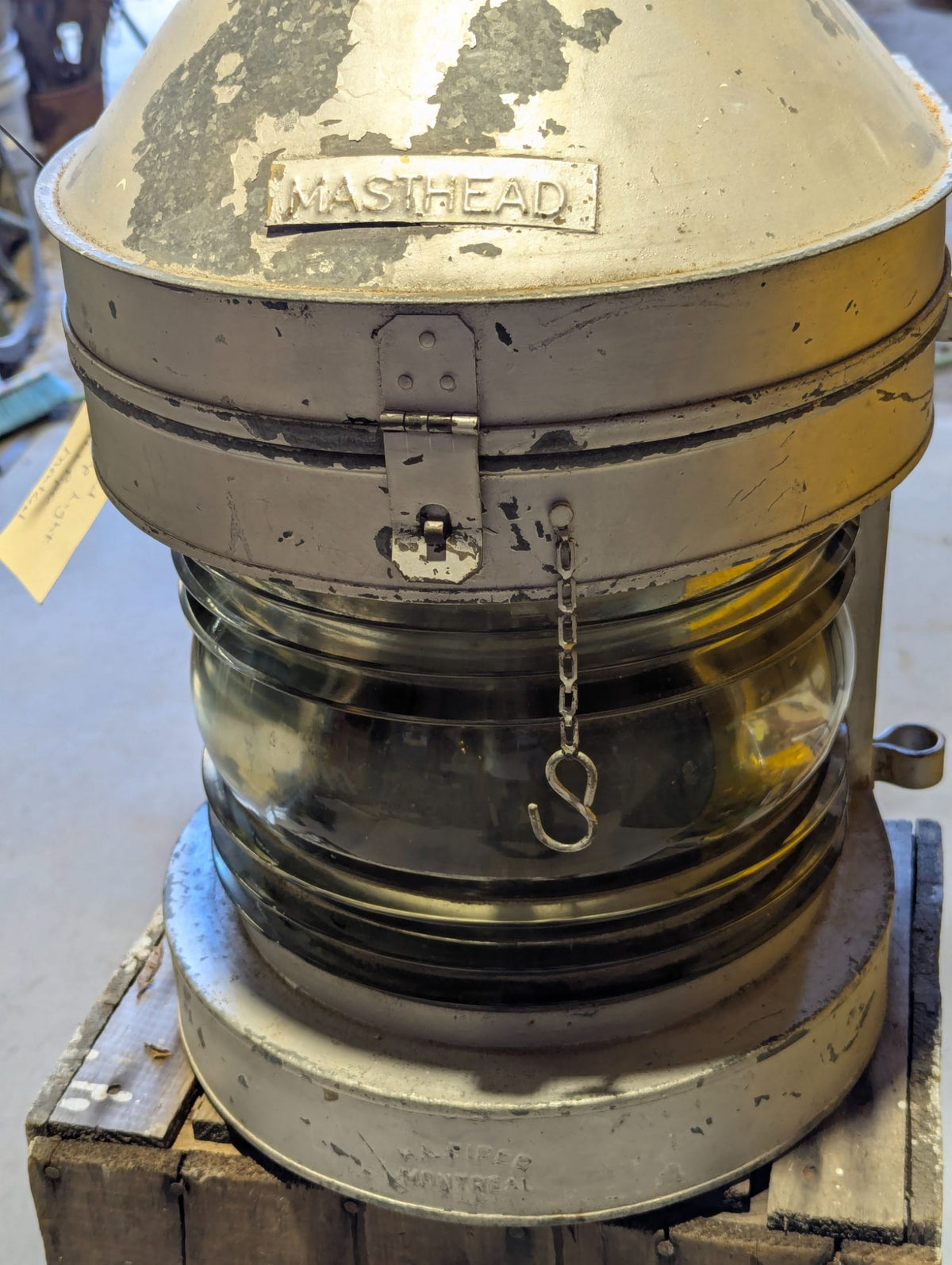 Vintage H.L. Piper Montreal Ship Masthead Navigation Light and Housing