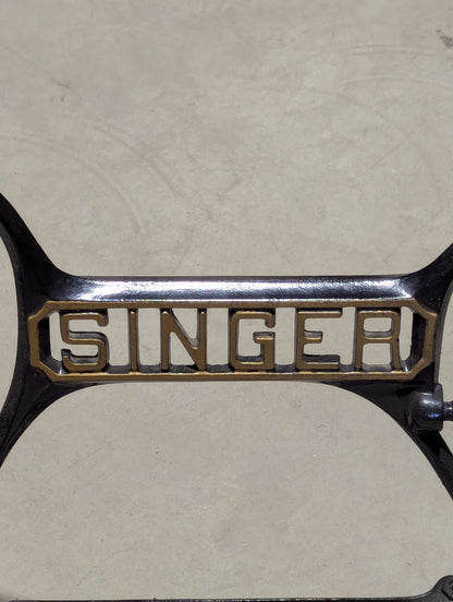 Antique Singer Cast Iron Sewing Machine Treadle Base
