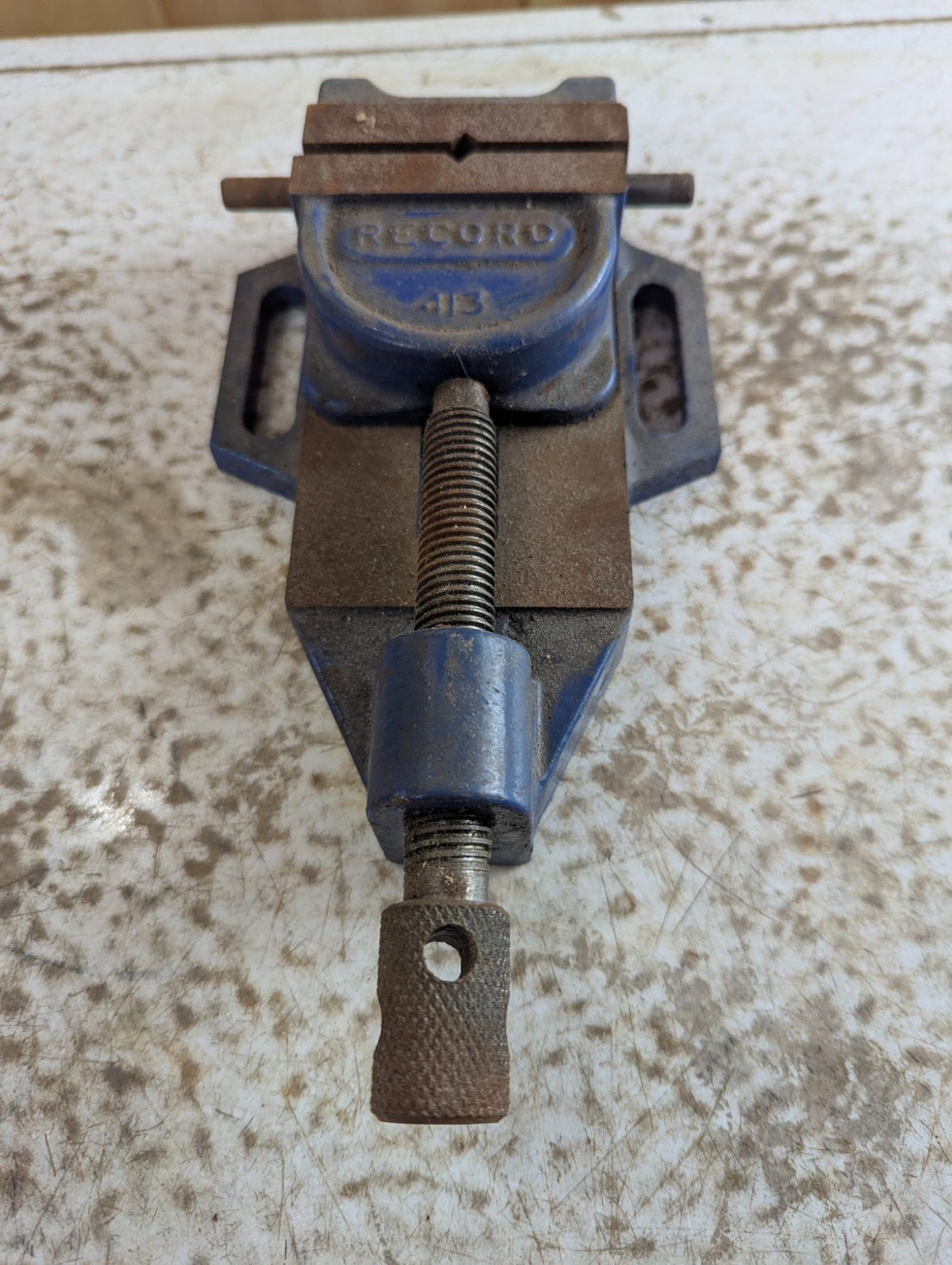 Vintage Record 413 Cast Iron Drill Press Vise Made in England