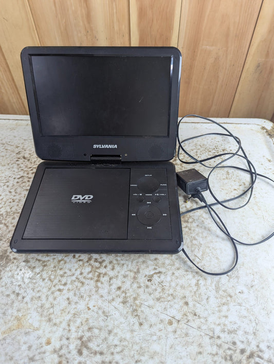 Sylvania SDVD9327 Portable DVD Player with Swivel Screen - Works