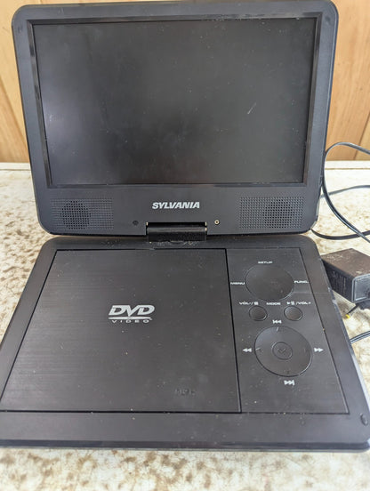 Sylvania SDVD9327 Portable DVD Player with Swivel Screen - Works