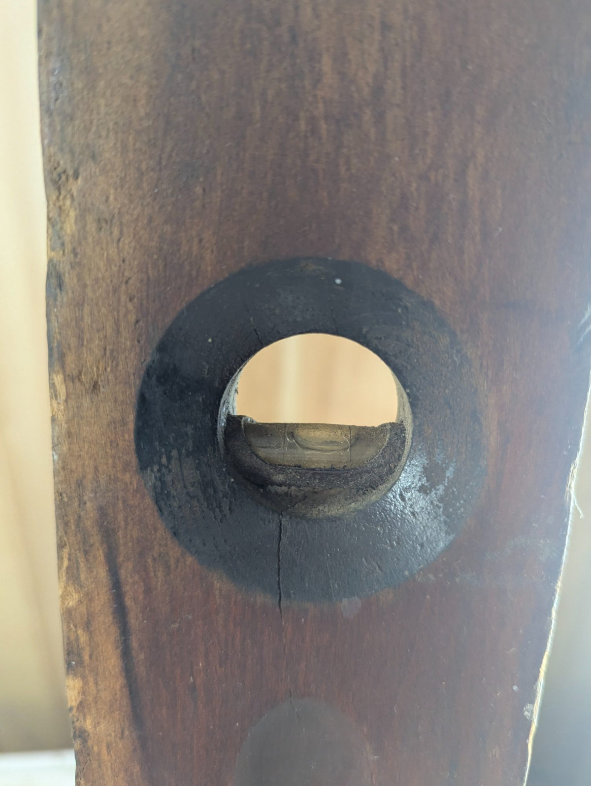 Vintage Stanley No. 2 Sweetheart Brass and Wood Level
